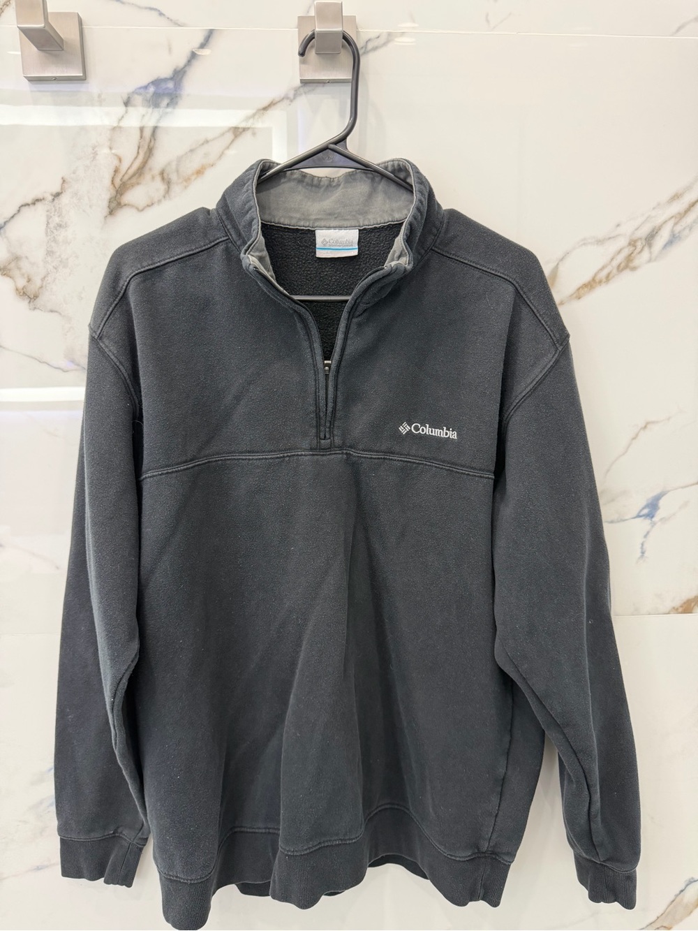 Columbia Men's Charcoal Half-Zip Fleece Pullover